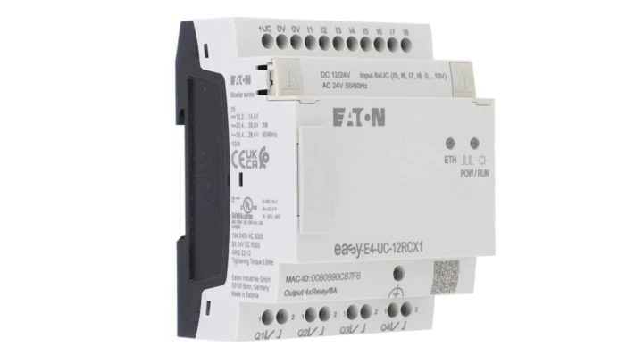 Przekaźnik programowalny easyE4 12-24VDC 24VAC 8DI(4AI) 4DO-R EASY-E4-UC-12RCX1 197212