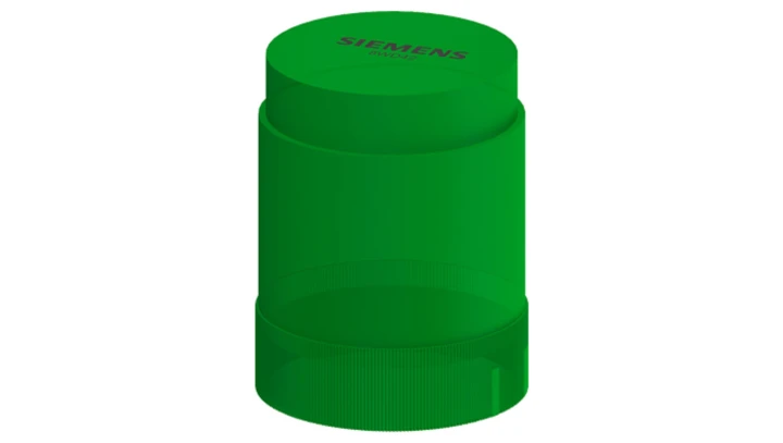 Moduł świetlny kolumny sygnalizacyjnej 50mm LED zielony światło ciągłe 24V AC_DC IP54 8WD4220-5AC