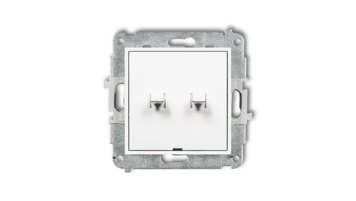 MINI Łącznik świecznikowy w stylu amerykańskim biały MWPUS-2