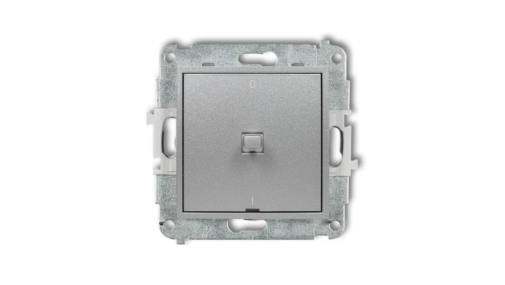 MINI Łącznik dwubiegunowy /0-1/ w stylu amerykańskim srebrny metalik 7MWPUS-9