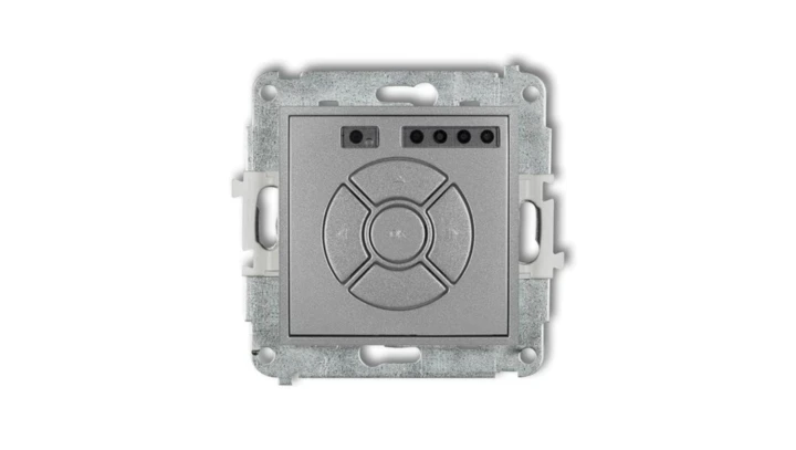 MINI Elektroniczny sterownik roletowy (przycisk strefowy) srebrny metalik 7MSR-5