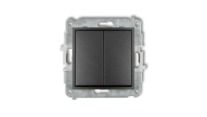 MINI Przycisk dwubiegunowy grafitowy 11MWP-44.2