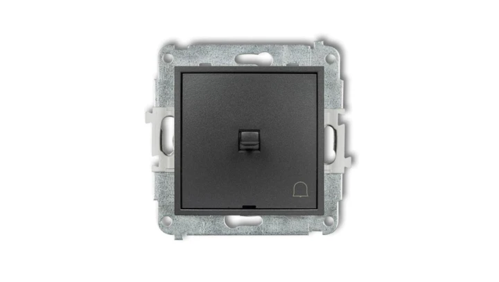 MINI Przycisk /dzwonek/ w stylu amerykańskim grafitowy 11MWPUS-4