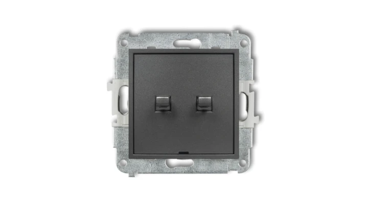 MINI Przycisk żaluzjowy w stylu amerykańskim grafitowy 11MWPUS-8