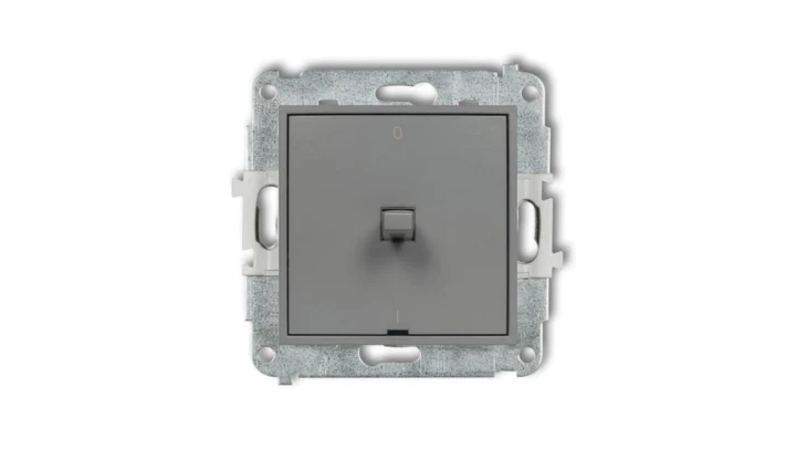 MINI Łącznik dwubiegunowy /0-1/ w stylu amerykańskim szary mat 27MWPUS-9