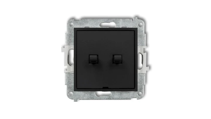 MINI Łącznik świecznikowy w stylu amerykańskim czarny mat 12MWPUS-2