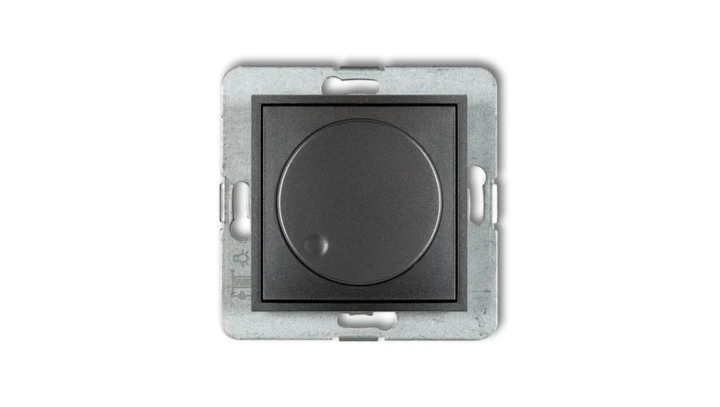 MINI Ściemniacz elektroniczny przyciskowo-obrotowy grafitowy 11MRO-1