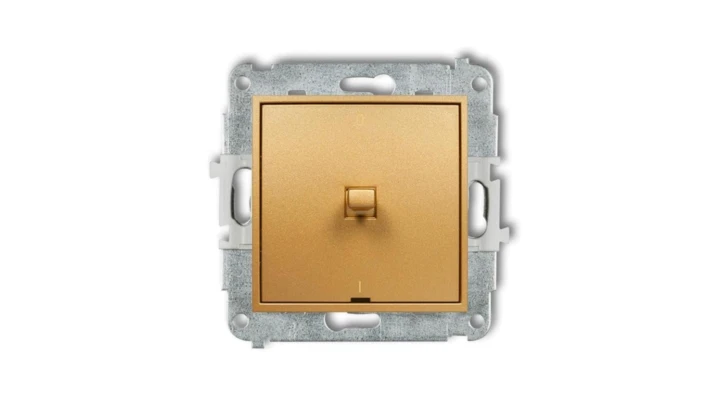 MINI Łącznik dwubiegunowy /0-1/ w stylu amerykańskim złoty 29MWPUS-9