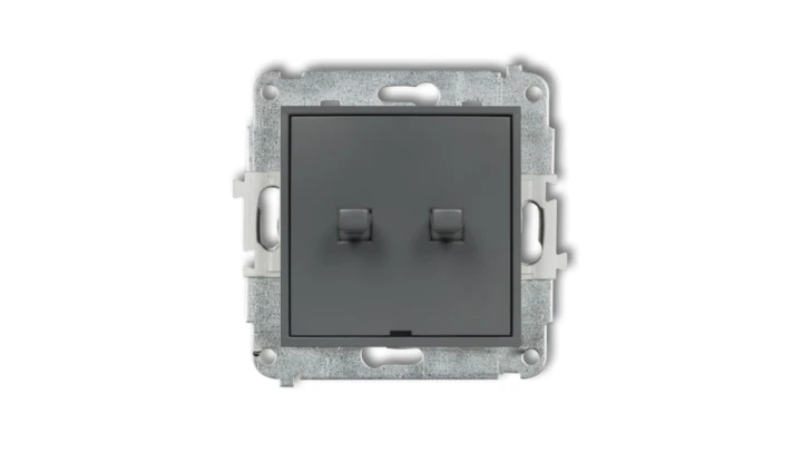 MINI Przycisk żaluzjowy w stylu amerykańskim grafitowy mat 28MWPUS-8