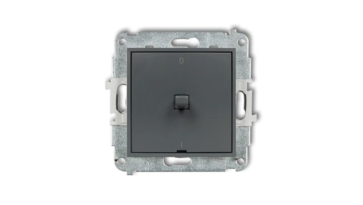 MINI Łącznik dwubiegunowy /0-1/ w stylu amerykańskim grafitowy mat 28MWPUS-9