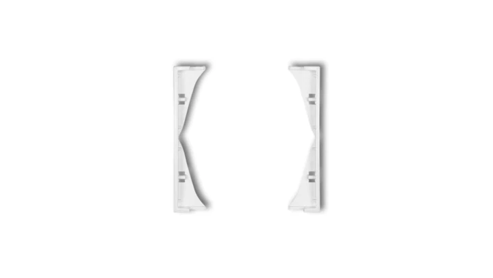 MINI Ramka pośrednia do gniazd podwójnych biała MRP-2