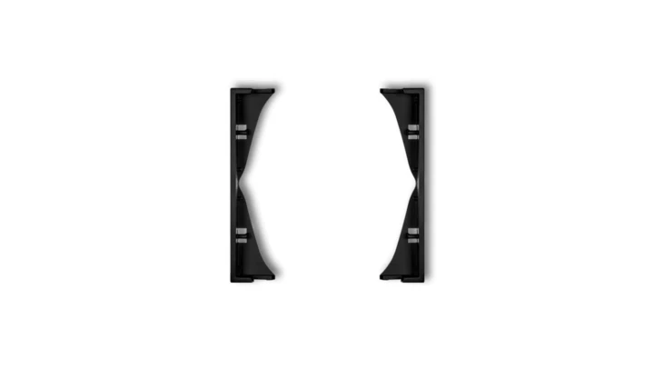 MINI Ramka pośrednia do gniazd podwójnych czarny mat 12MRP-2