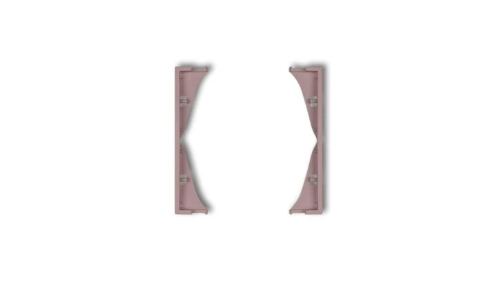 MINI Ramka pośrednia do gniazd podwójnych lawendowa 42MRP-2