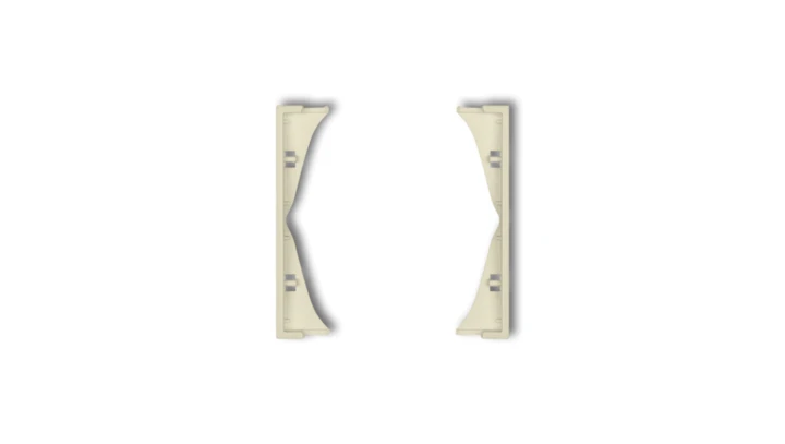 MINI Ramka pośrednia do gniazd podwójnych orzech ziemny 44MRP-2