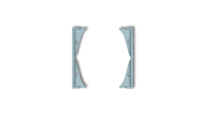 MINI Ramka pośrednia do gniazd podwójnych lazurowy 48MRP-2