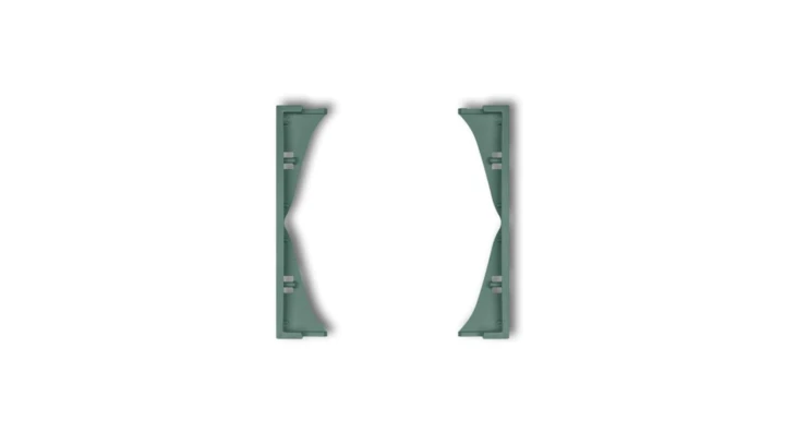 MINI Ramka pośrednia do gniazd podwójnych szmaragdowa 51MRP-2