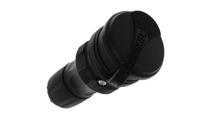 Gniazdo przenośne z klapką 16A z/u SCHUKO 250V IP44 czarny GN-44S W-01150