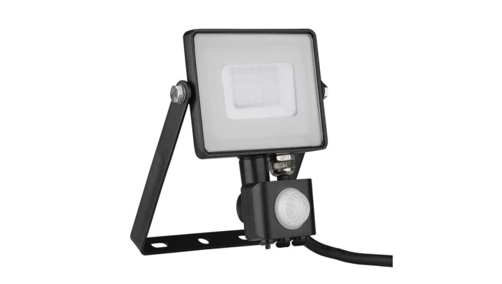 Projektor LED 30W 2400lm 3000K Dioda SAMSUNG z czujnikiem ruchu PIR Czarny IP65 460