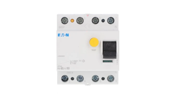 Wyłącznik różnicowoprądowy 4P 63A 0,3A typ AC PF6-63/4/03 286514
