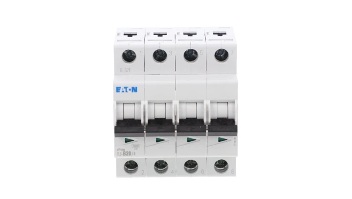 Wyłącznik nadprądowy 4P B 20A 6kA AC PL6-B20/4 166497