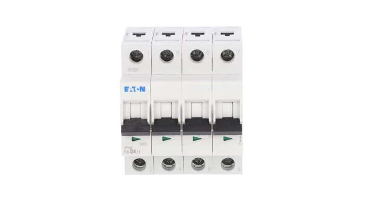 Wyłącznik nadprądowy 4P D 4A 6kA AC PL6-D4/4 166550