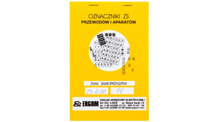 Znaki samoprzylepne ZS D20/PE E04ZP-02030403400