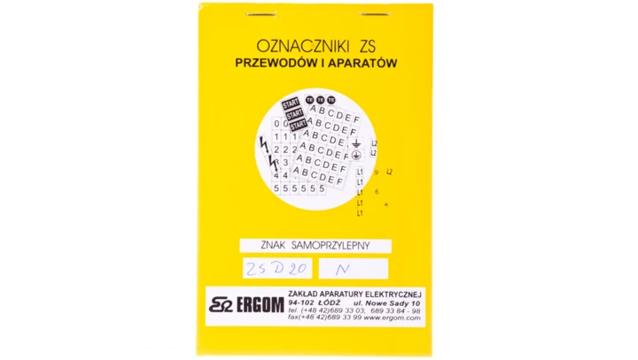 Znaki samoprzylepne ZS D20/N E04ZP-02030403500