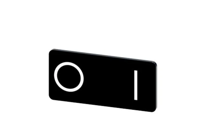 Etykieta samoprzylepna 12,5x27mm czarna biała inskrypcja /O I/ SIRIUS ACT 3SU1900-0AC16-0QG0 /10szt./