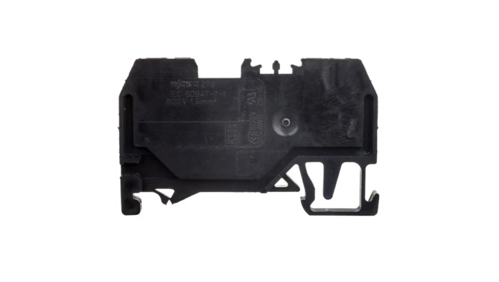 Złączka szynowa 2-przewodowa 1,5mm2 czarna 279-905 /100szt./