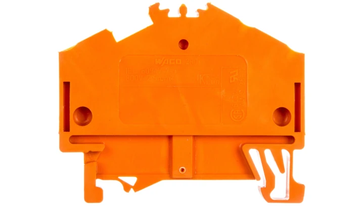 Złączka szynowa 3-przewodowa 2,5mm2 pomarańczowa 280-654 /100szt./