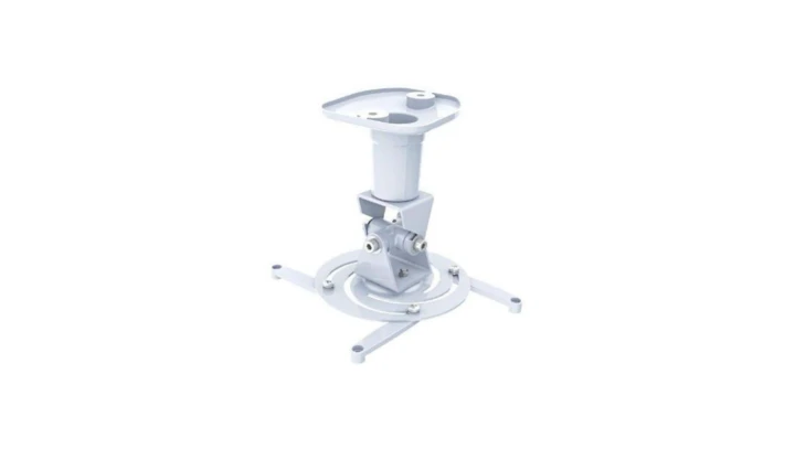 Uchwyt do Projektora Sufitowy 22cm 10kg Biały Regulowany