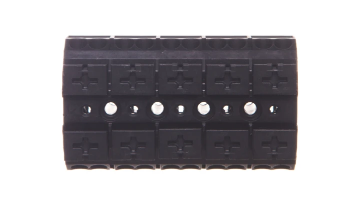 Blok zasilający 5P 4-przewodowy 4mm2 czarny 862-515 /200szt./