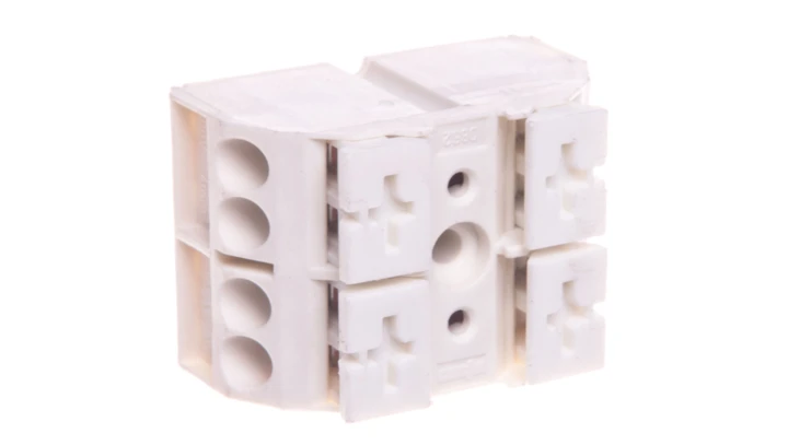 Blok zasilający 2-biegunowy biały 862-652 /500szt./