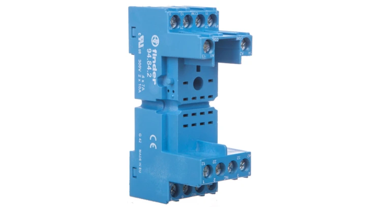 Gniazdo do przekaźników serii 55.32/55.34/85.02/85.04 94.84.2.SMA