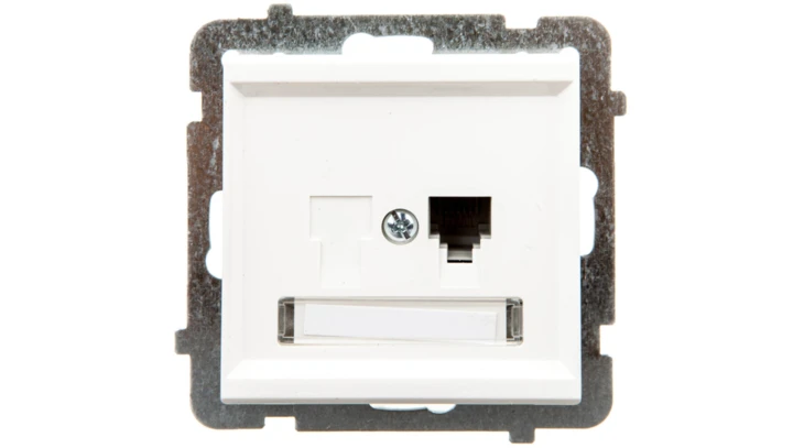 SONATA Gniazdo telefoniczne pojedyncze RJ11 ecru GPT-1R/m/27