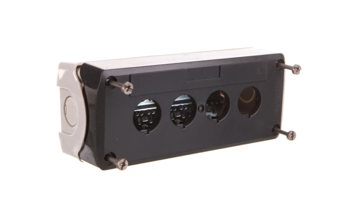 Obudowa kasety 4-otworowa 22mm szara IP65 XALD04H7