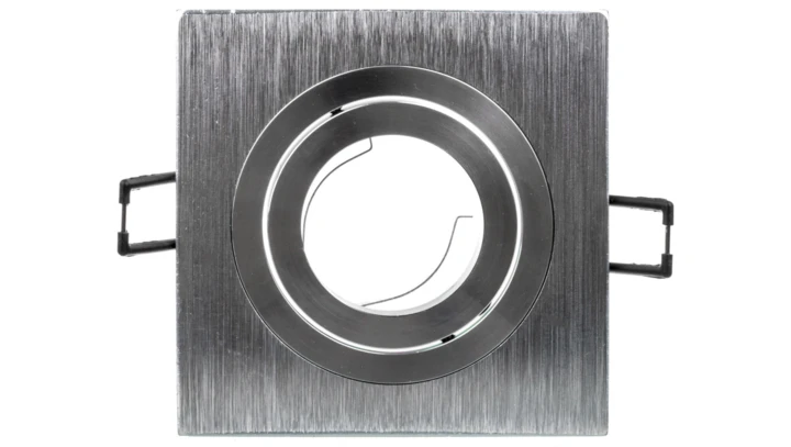 Sufitowa oprawa punktowa MORENA, IP20, kwadrat, inox