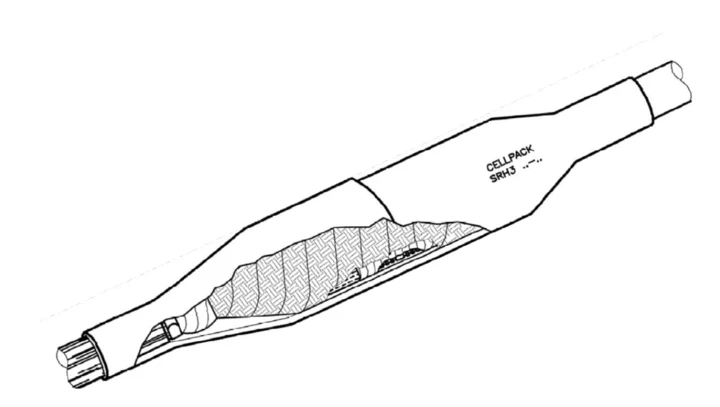 Mufa przejściowa termokurczliwa do kabli 3-żyłowych nieekranowanych, 3,6/6(7,2) kV, SMH3 Pb-RF 50-150 MS6, 427250