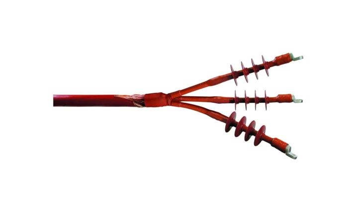 Głowica napowietrzna termokurczliwa do kabli 3-żyłowych, CHE-3F(B) 12kV 95-240, 184807