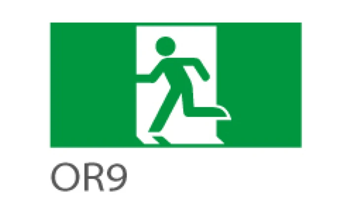 Piktogram WYJŚCIE EWAKUACYJNE do ORION - OR9 (300X100mm) / 39962
