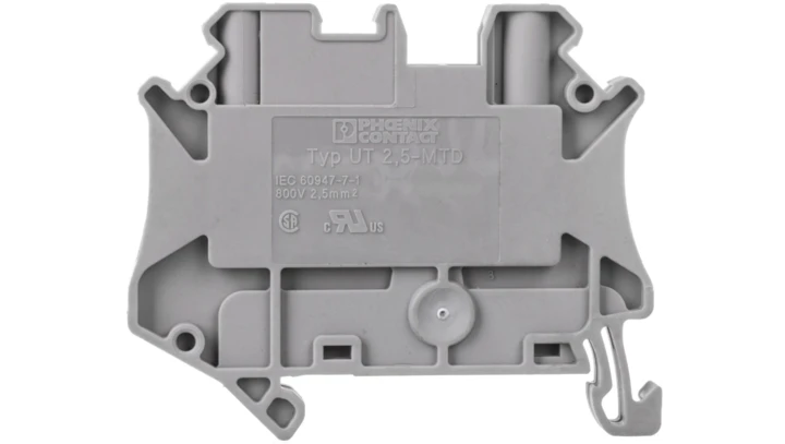 Złączka szynowa 2-przewodowa 2,5mm2 szara UT 2,5-MTD 3064085 /50szt./
