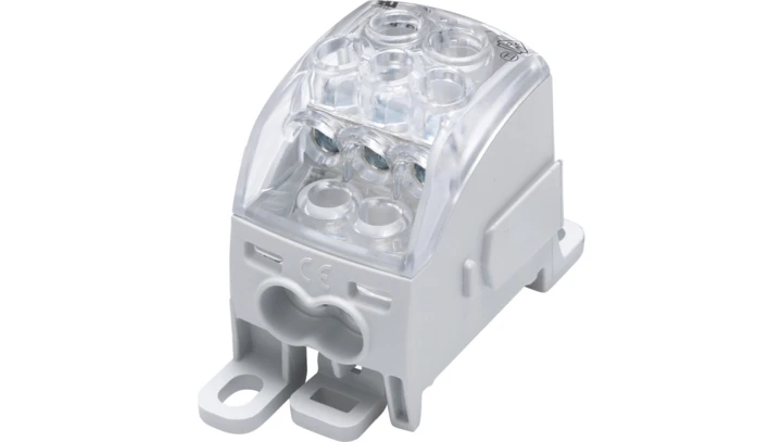 Blok rozdzielczy - uniwersalny Al/Cu SUB 160 (82040) SIMBLOCK szary 81653002