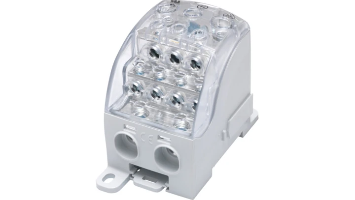 Blok rozdzielczy - uniwersalny Al/Cu SUB 400 (82080) SIMBLOCK szary 81651002