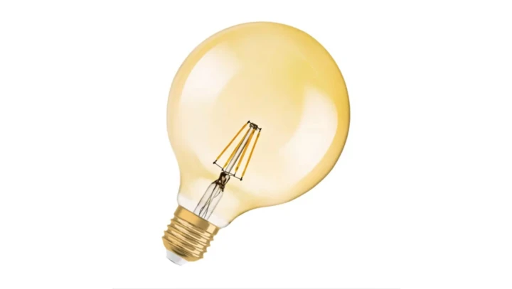 Żarówka LED Vintage 1906 LED CL GLOBE125 FIL GOLD 55 non-dim 6,5W/825 E27 4058075809406