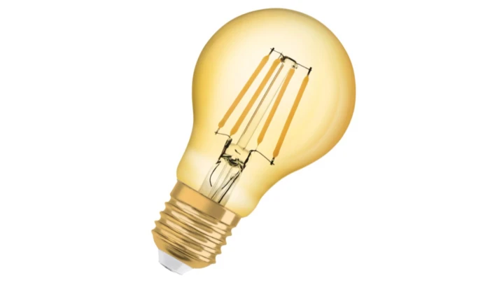 Żarówka LED Vintage 1906 LED CL A FIL GOLD 63 non-dim 7,5W/825 E27 4058075293359