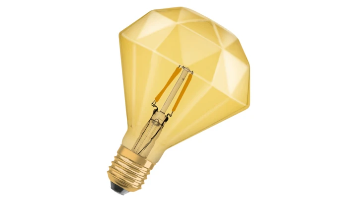 Żarówka LED Vintage 1906 LED CL DIAMOND FIL GOLD 40 non-dim 4,5W/825 E27 4058075091955