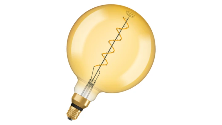 Żarówka LED Vintage 1906 LED CL GLOBE200 FIL GOLD 28 non-dim 5W/820 E27 4058075092013