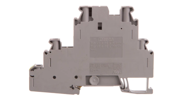 Złączka szynowa ochronna 3-piętrowa 4mm2 szara UT 4-PE/L/TG 3214365 /50szt./