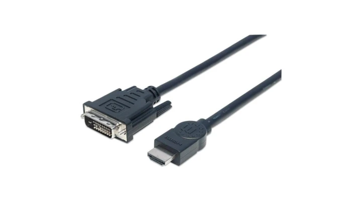 Kabel HDMI na DVI-D 24+1 Dual Link M/M 1.8m Czarny