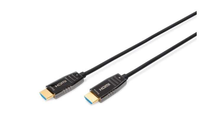 Kabel połączeniowy hybrydowy AOC HDMI 2.1 Ultra High Speed 8K 60Hz UHD HDMI A-HDMI A M-M czarny 30m AK-330126-300-S